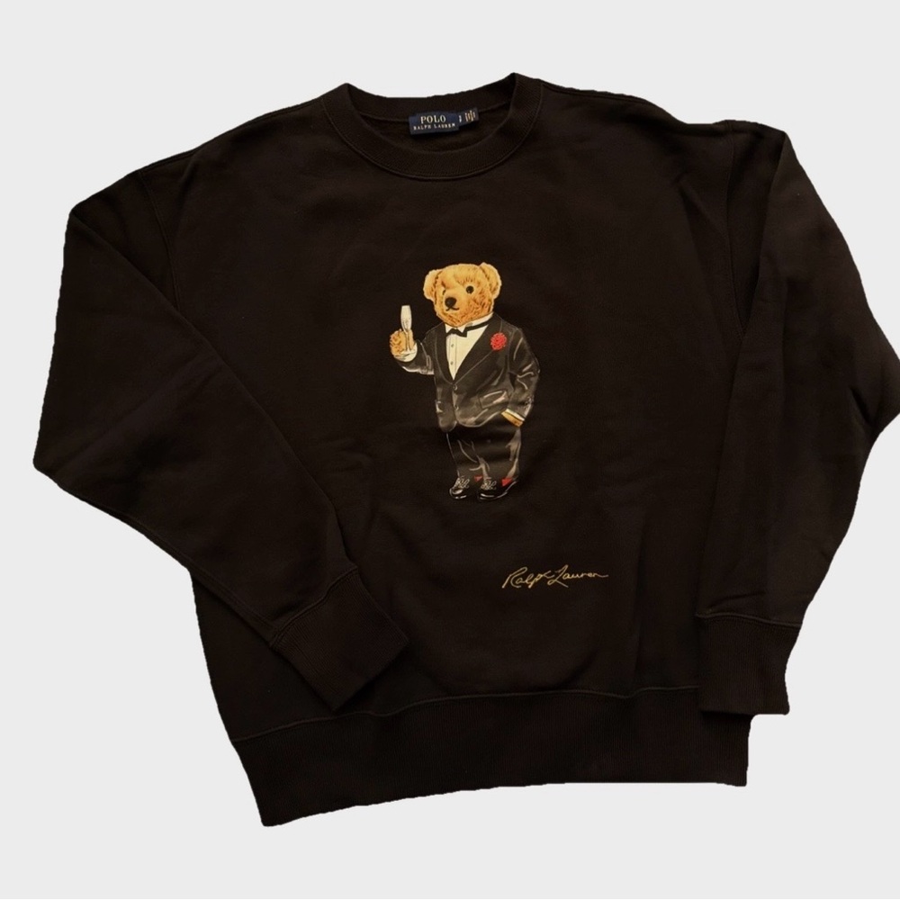 Polo Ralph Lauren Black Holiday Bear Sweatshirt